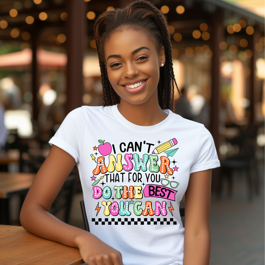 Do the best you can
