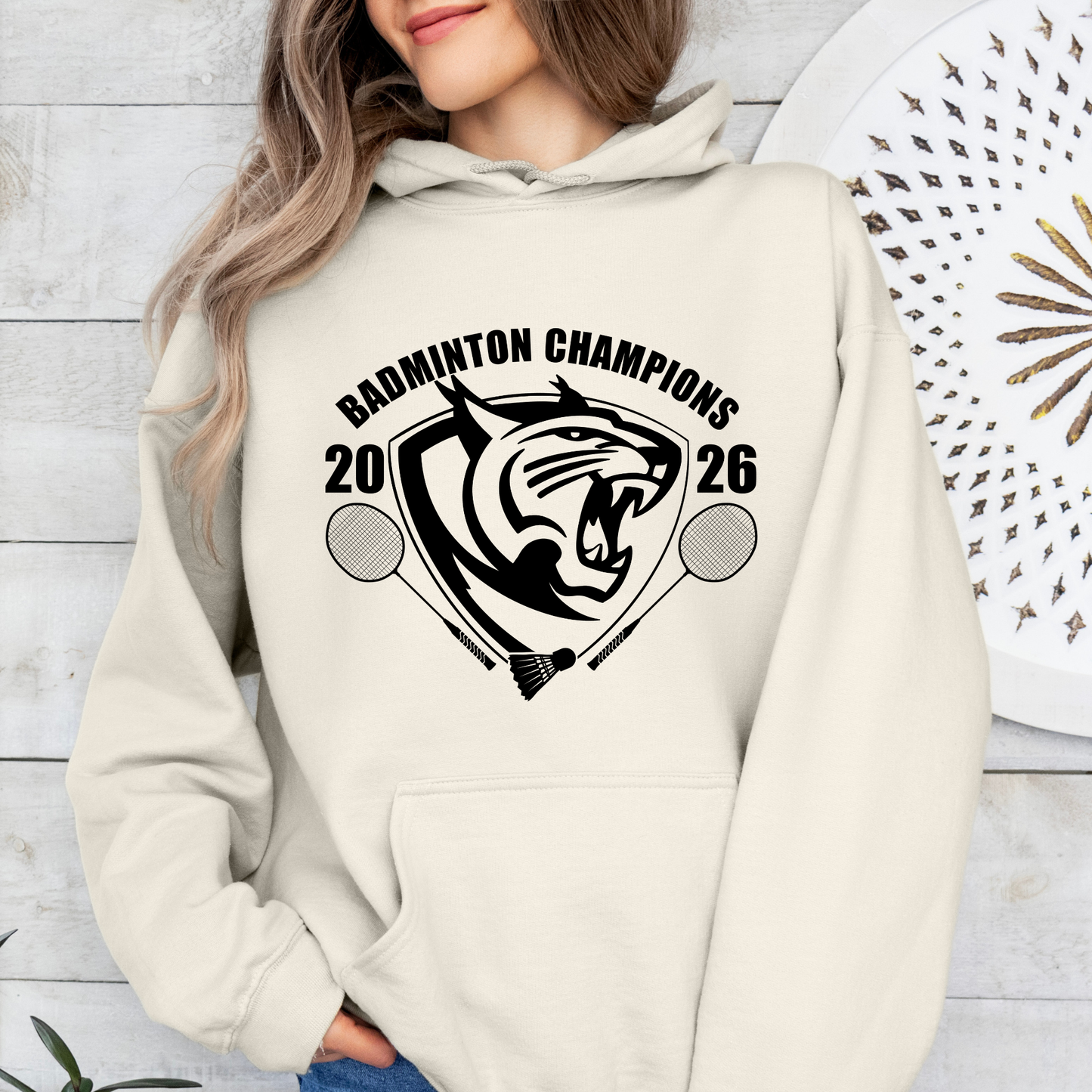 Wildcats Badminton Champs HOODIE