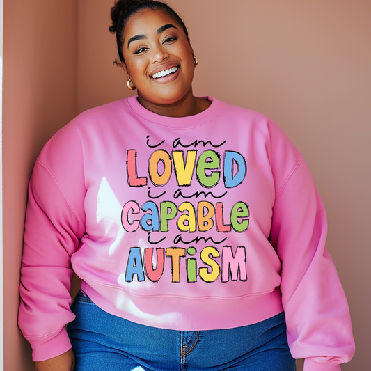 Loved Capable Autism Black
