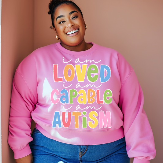 Loved Capable Autism White