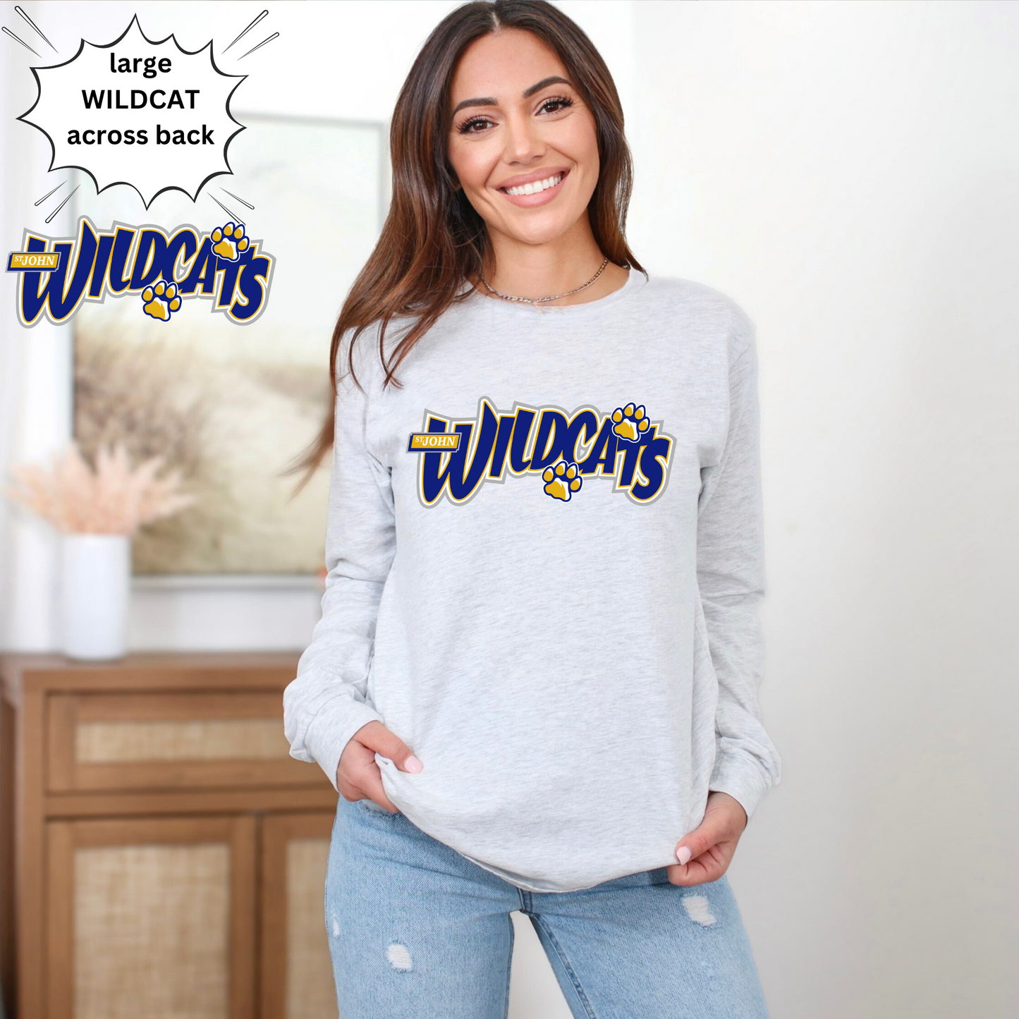 Wildcats Long Sleeve Shirt -Adult