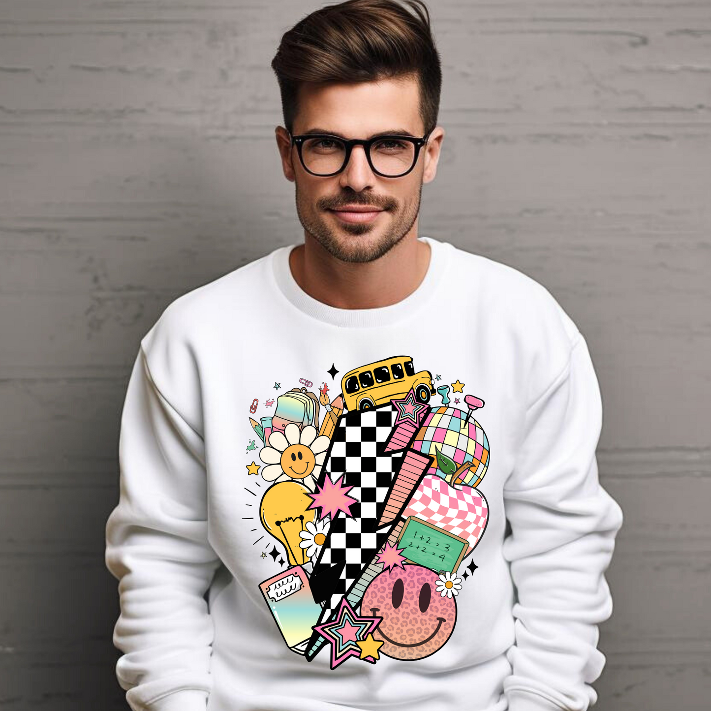 Retro School Collage