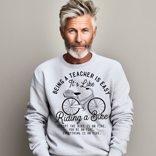 Teacher Riding a Bike
