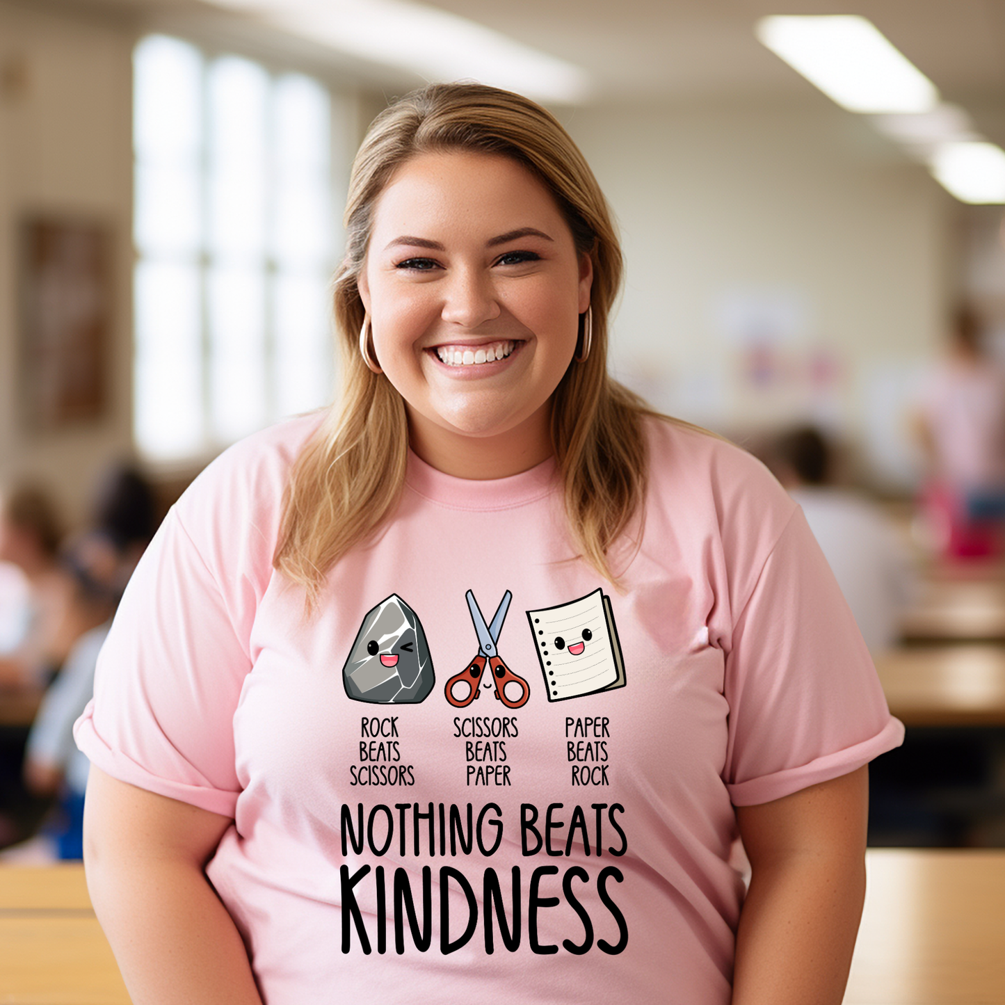 SJB - St John Brebeuf - Rock Paper Scissors PINK SHIRT DAY TSHIRT